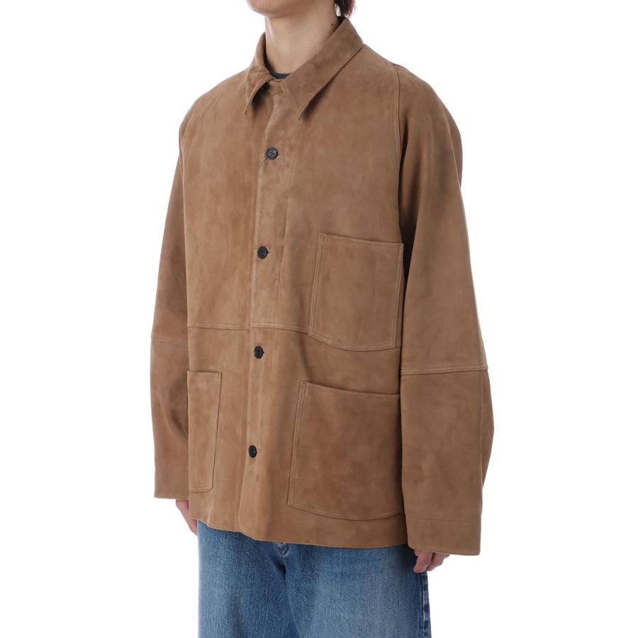 【P5倍 / SALE】Leather Coverall Jacket - Camel (AOEWLJ003) ANOTHER OFFICE(アナザー・オフィス) |  | 01