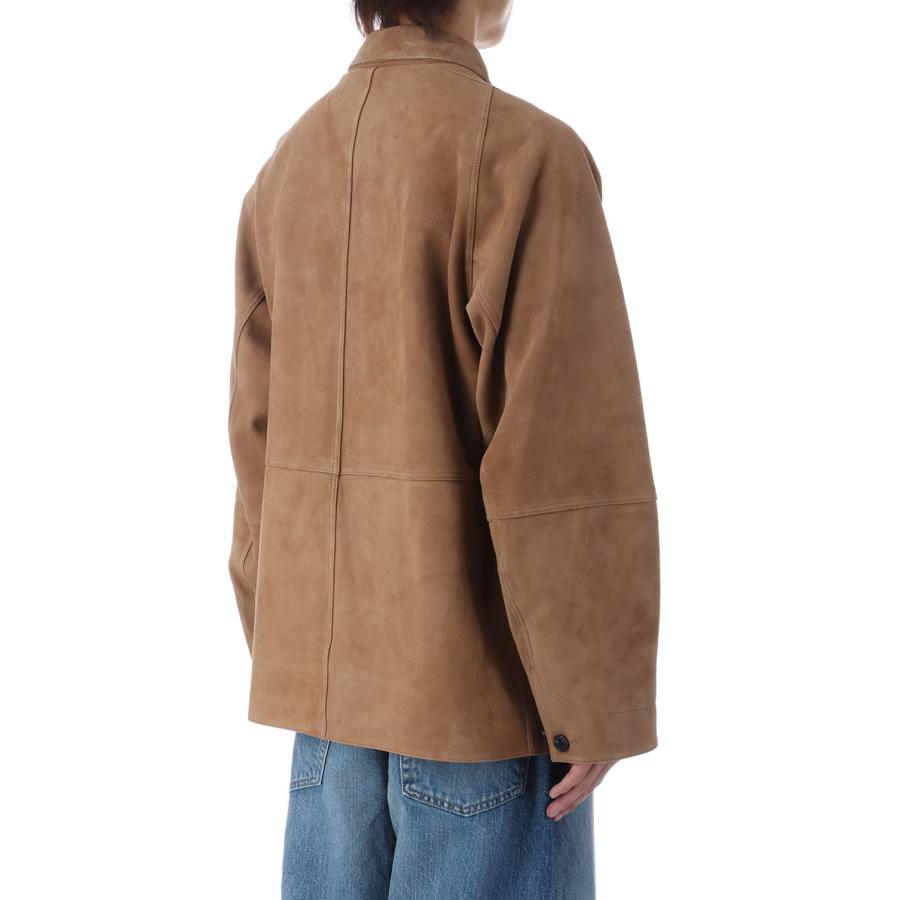【P5倍 / SALE】Leather Coverall Jacket - Camel (AOEWLJ003) ANOTHER OFFICE(アナザー・オフィス) |  | 02
