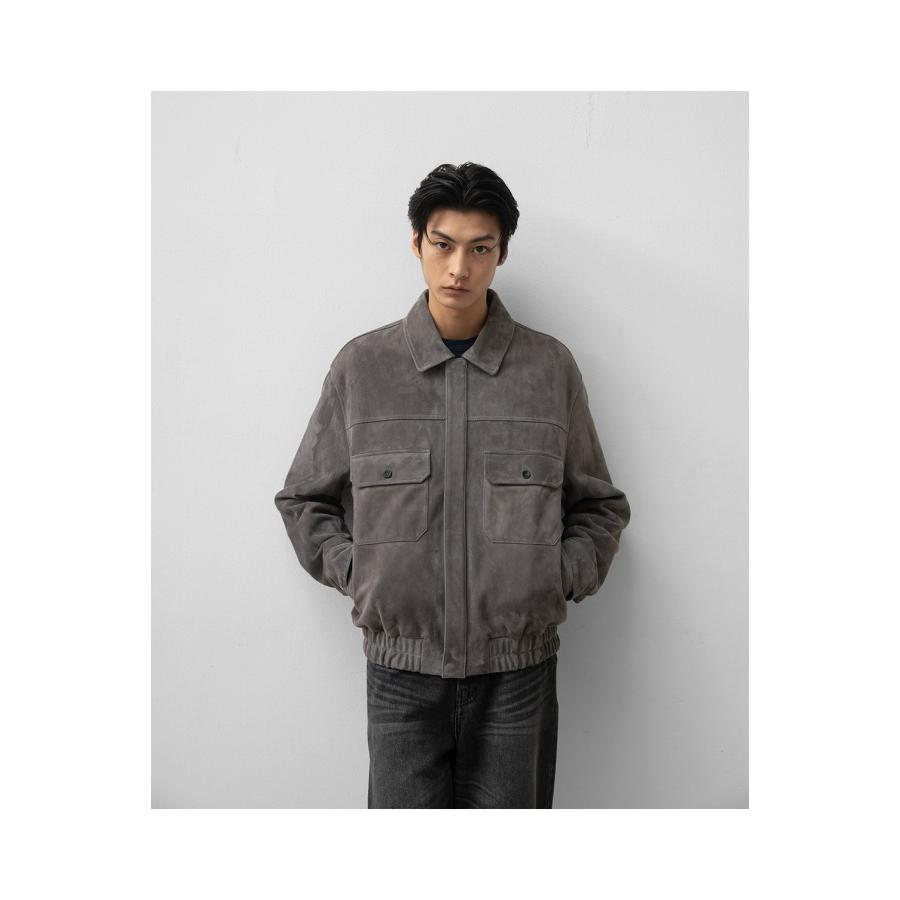 【P5倍 / SALE】Leather Habana Blouson - Concrete (AOEWLJ002) ANOTHER OFFICE(アナザー・オフィス) |  | 10