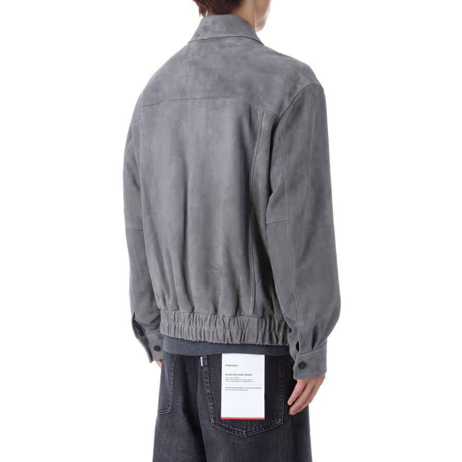 【P5倍 / SALE】Leather Habana Blouson - Concrete (AOEWLJ002) ANOTHER OFFICE(アナザー・オフィス) |  | 02