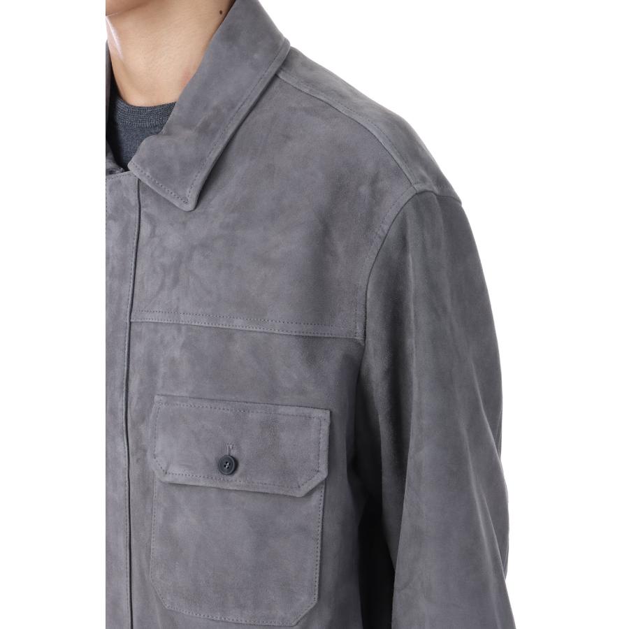 【P5倍 / SALE】Leather Habana Blouson - Concrete (AOEWLJ002) ANOTHER OFFICE(アナザー・オフィス) |  | 03