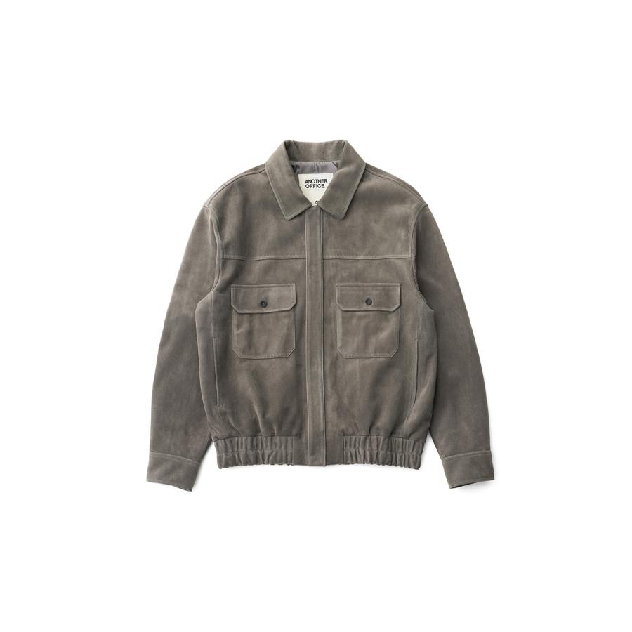 【P5倍 / SALE】Leather Habana Blouson - Concrete (AOEWLJ002) ANOTHER OFFICE(アナザー・オフィス) |  | 06