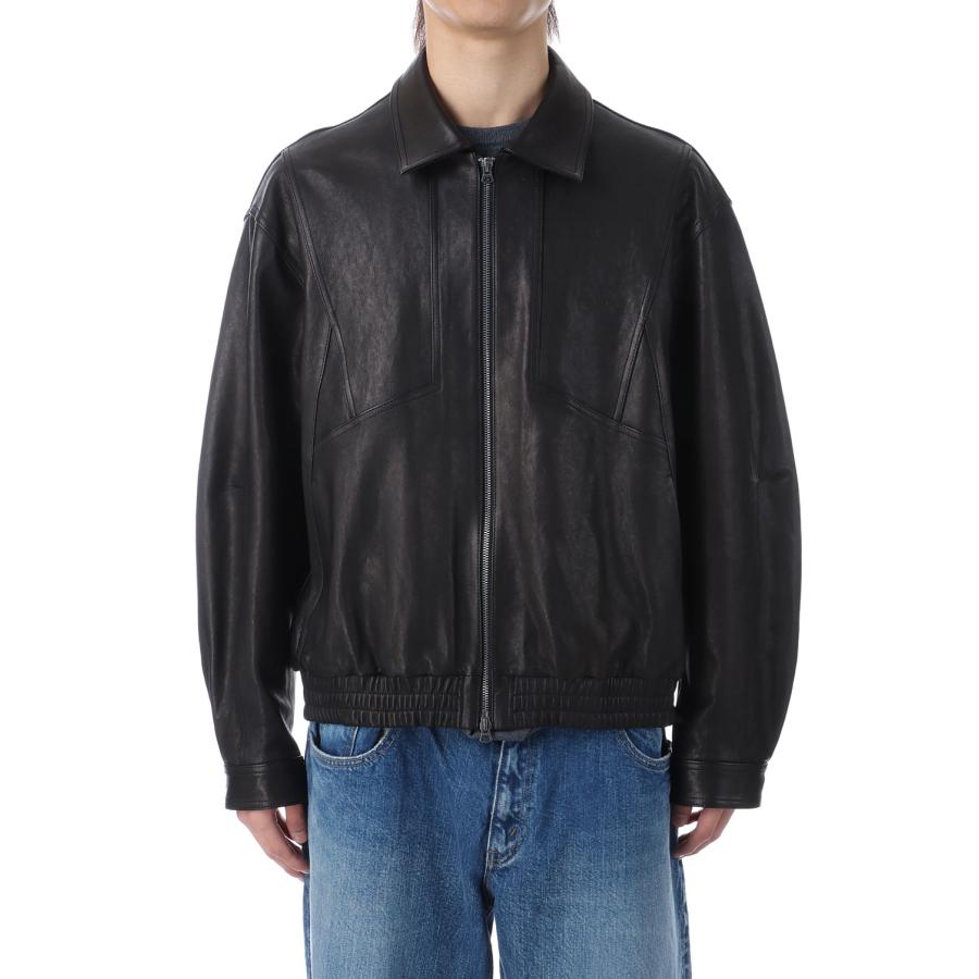 【P5倍 / SALE】Lambskin Utility Blouson - Black (AOEWLJ001) ANOTHER OFFICE(アナザー・オフィス) | 