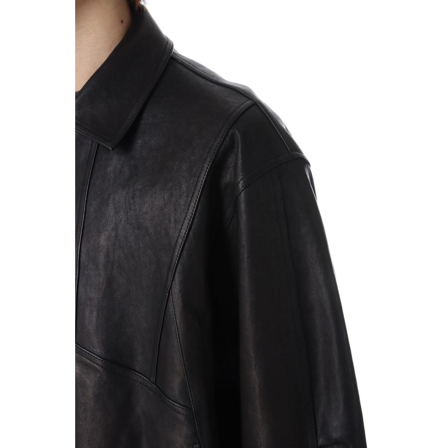 【P5倍 / SALE】Lambskin Utility Blouson - Black (AOEWLJ001) ANOTHER OFFICE(アナザー・オフィス) |  | 03
