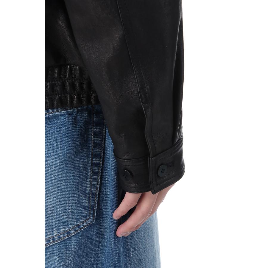 【P5倍 / SALE】Lambskin Utility Blouson - Black (AOEWLJ001) ANOTHER OFFICE(アナザー・オフィス) |  | 04