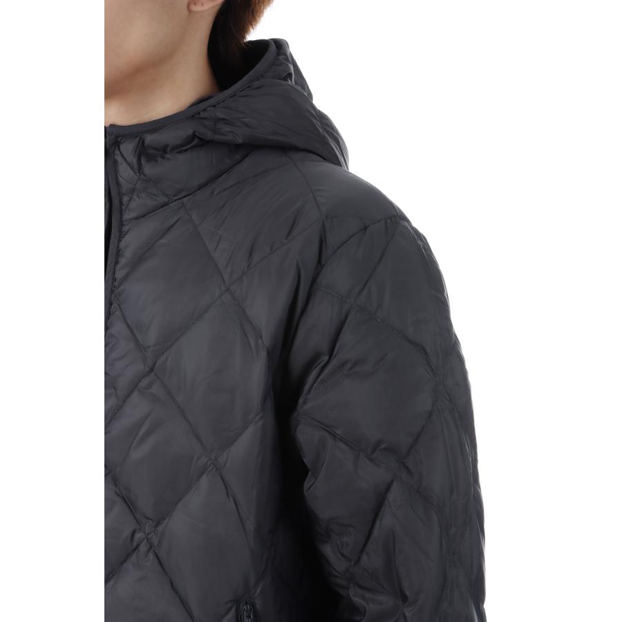 BASE LT DOWN HOODED JACKET - CHARCOAL BLACK (AW25003) Hiking Patrol(ハイキングパトロール) |  | 03