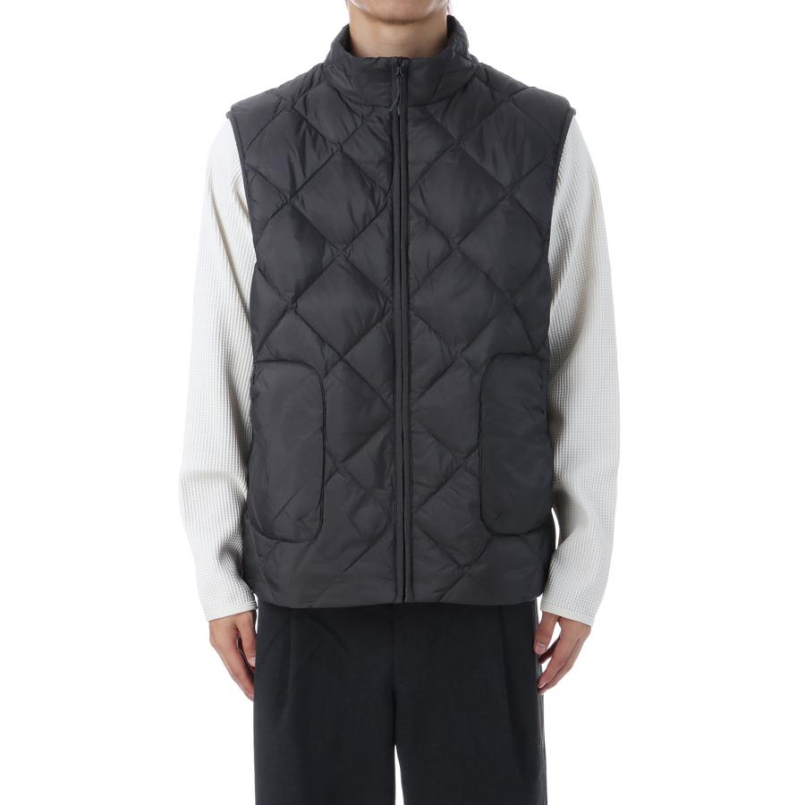 BASE LT DOWN VEST - CHARCOAL BLACK (AW25004) Hiking Patrol(ハイキングパトロール) | 