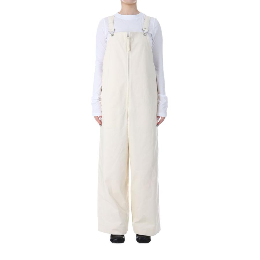 Frontzip Twill Salopette - ECRU (12520318) Todayful(トゥデイフル) | TODAYFUL