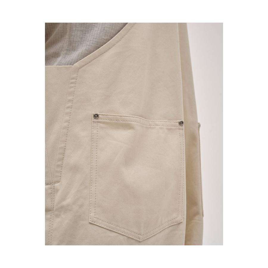 Frontzip Twill Salopette - ECRU (12520318) Todayful(トゥデイフル) | TODAYFUL | 12