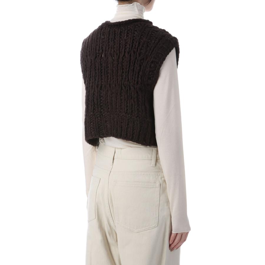 【SALE】Mix Handknit Vest - DARK BROWN (12520525) Todayful(トゥデイフル) | TODAYFUL | 02