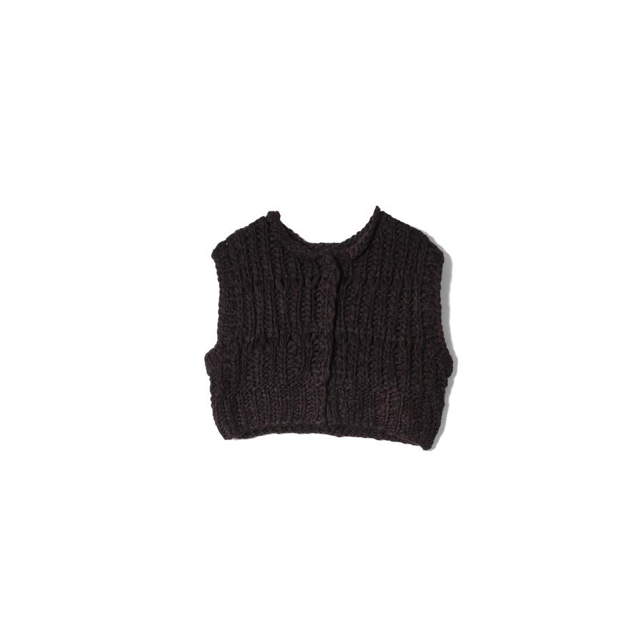 【SALE】Mix Handknit Vest - DARK BROWN (12520525) Todayful(トゥデイフル) | TODAYFUL | 04