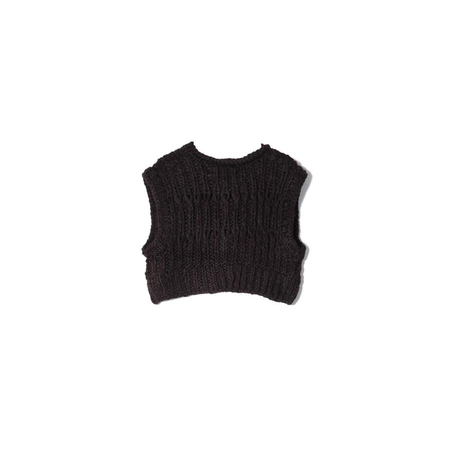 【SALE】Mix Handknit Vest - DARK BROWN (12520525) Todayful(トゥデイフル) | TODAYFUL | 05