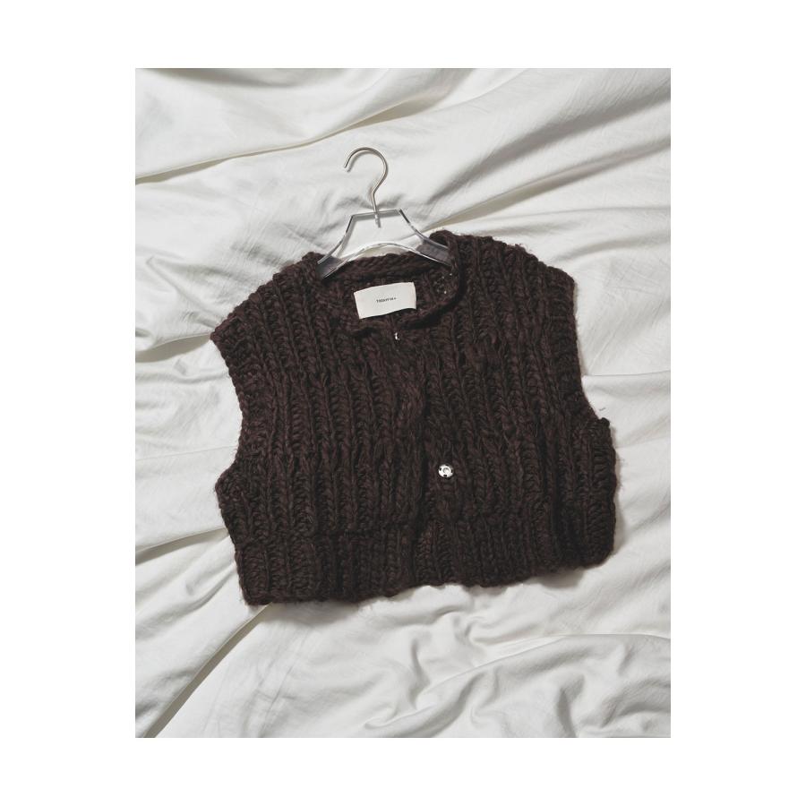 【SALE】Mix Handknit Vest - DARK BROWN (12520525) Todayful(トゥデイフル) | TODAYFUL | 06