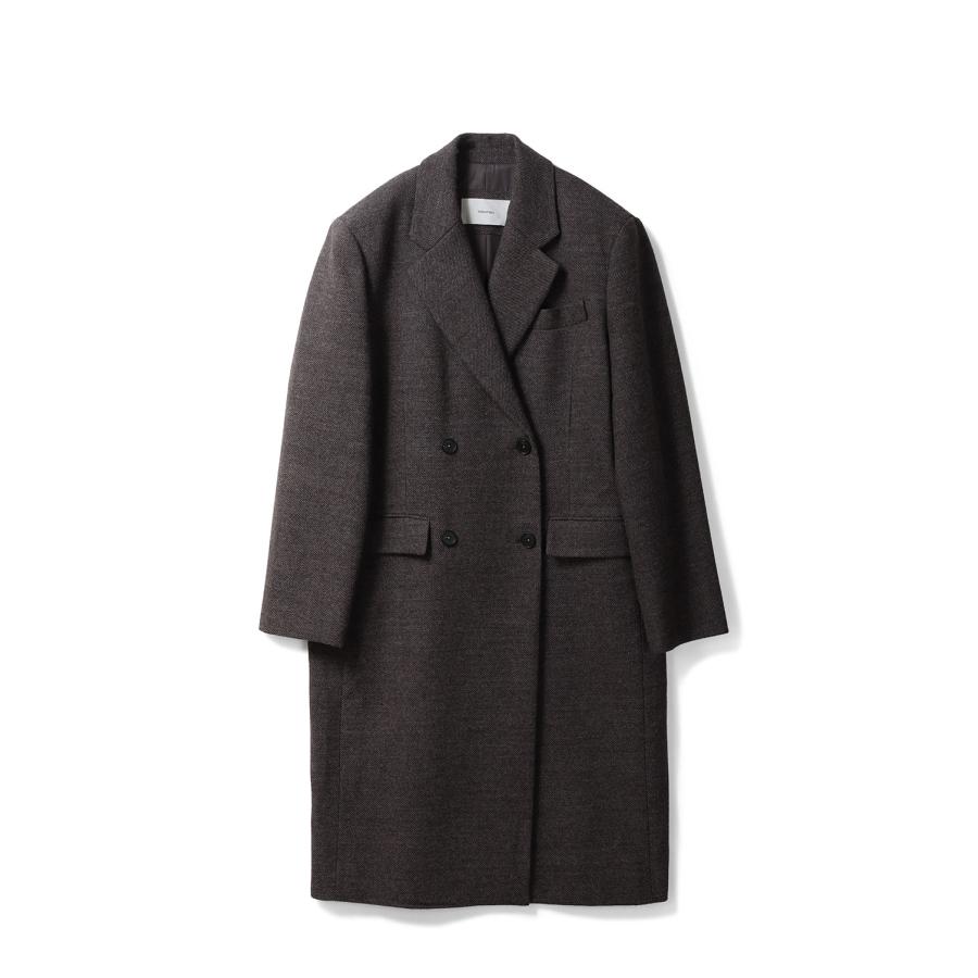 Wool 100% Chester Coat - DARK BROWN (12520005) Todayful(トゥデイフル) | TODAYFUL