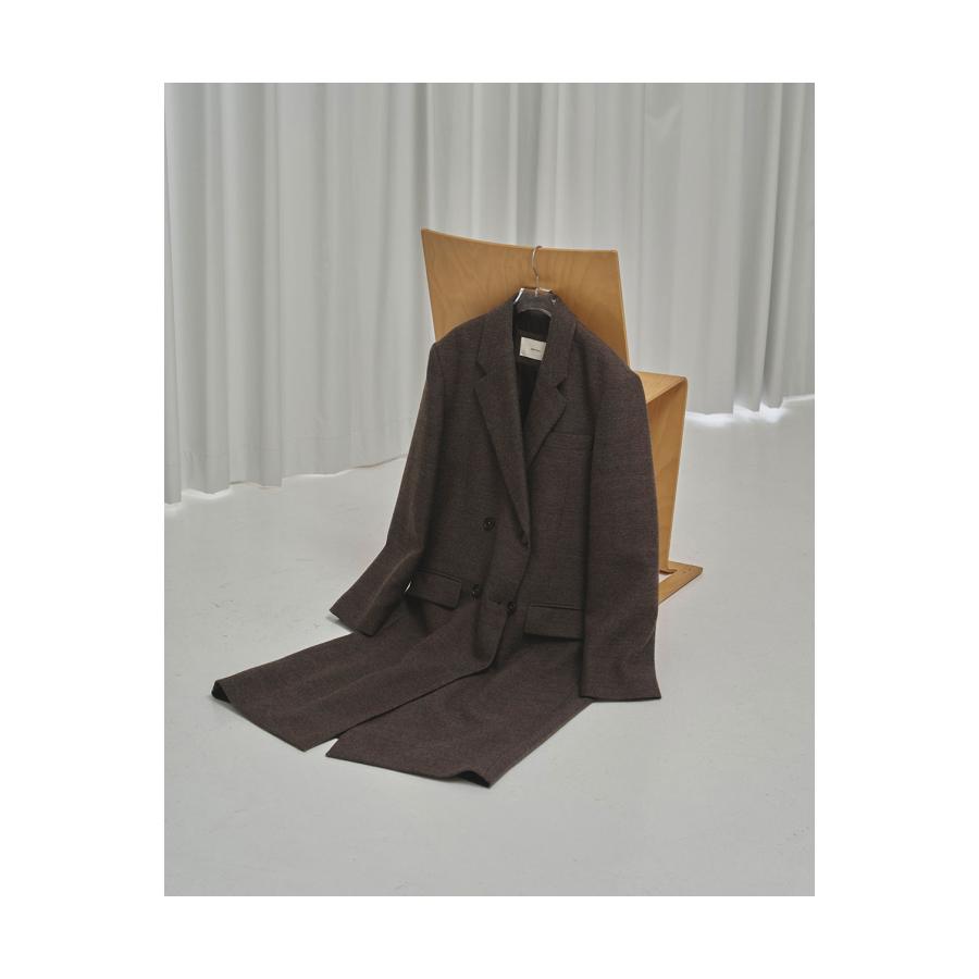 Wool 100% Chester Coat - DARK BROWN (12520005) Todayful(トゥデイフル) | TODAYFUL | 01