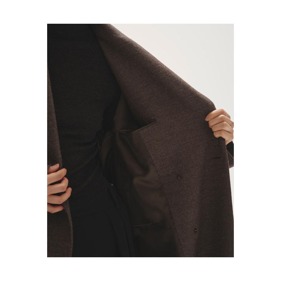 Wool 100% Chester Coat - DARK BROWN (12520005) Todayful(トゥデイフル) | TODAYFUL | 03