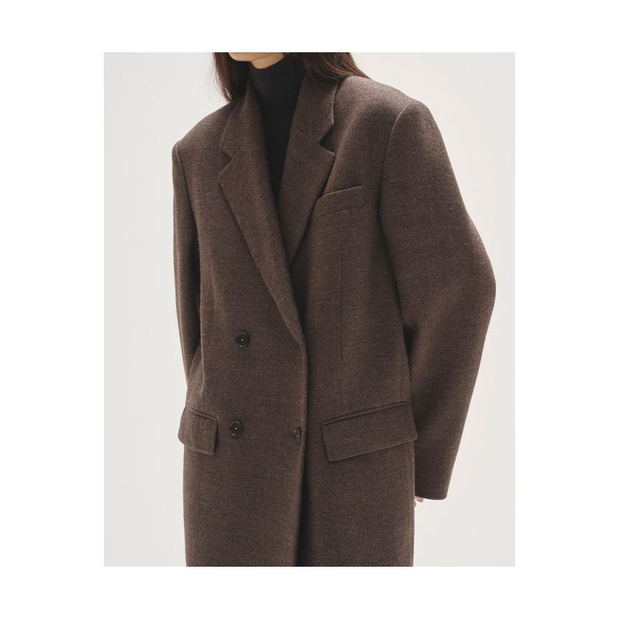Wool 100% Chester Coat - DARK BROWN (12520005) Todayful(トゥデイフル) | TODAYFUL | 04