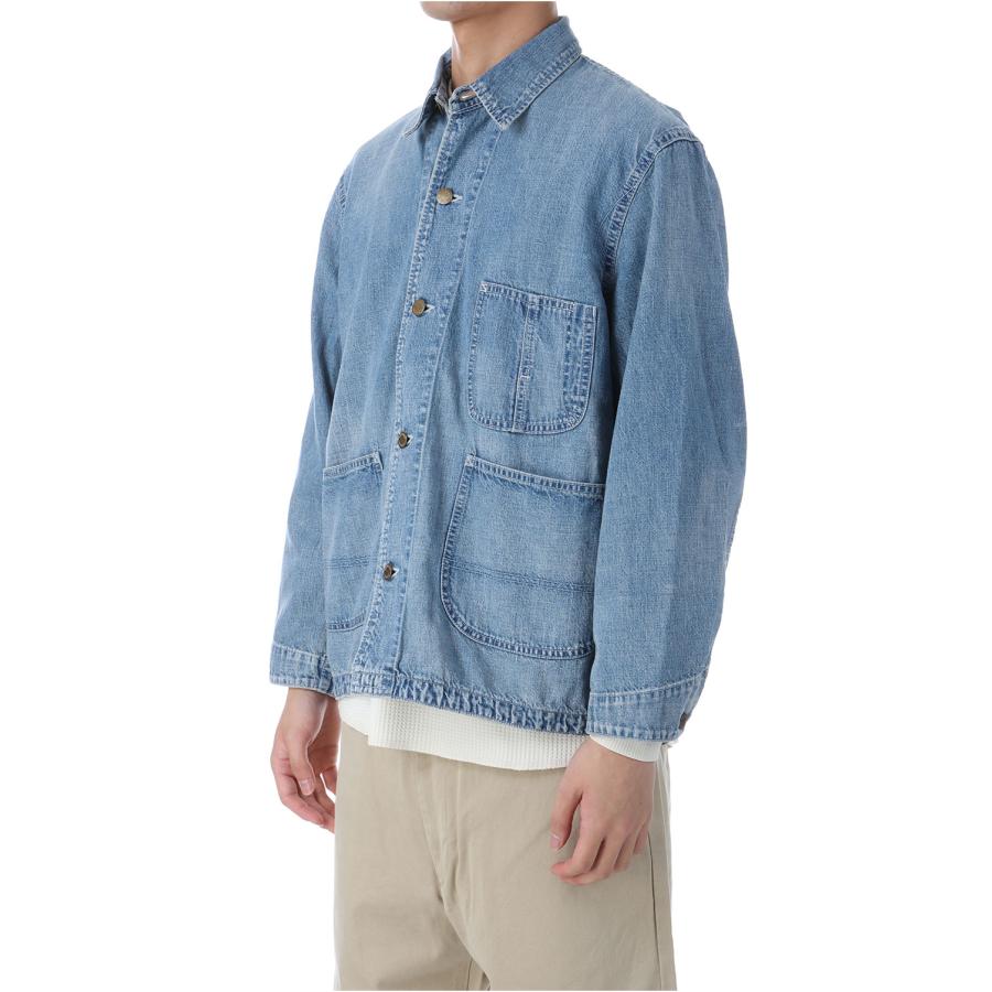 【SALE】9.5oz Nepped Denim Coverall - USED BLUE (RN29373250) Remi Relief(レミレリーフ) |  | 01