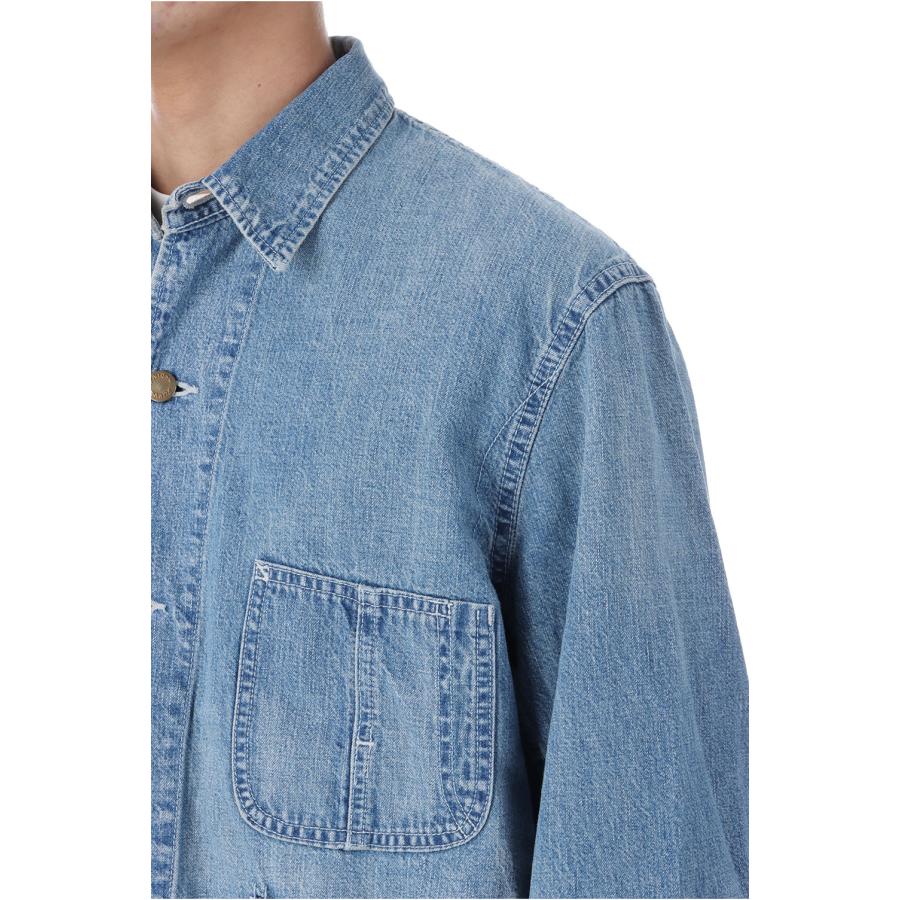 【SALE】9.5oz Nepped Denim Coverall - USED BLUE (RN29373250) Remi Relief(レミレリーフ) |  | 04