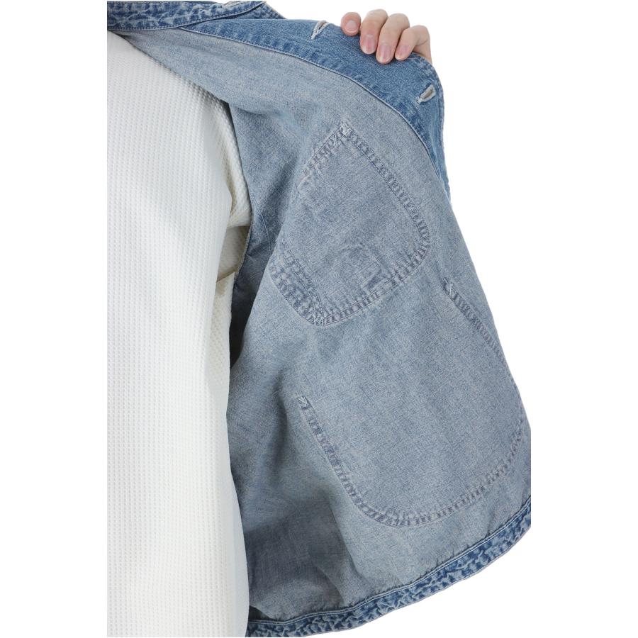 【SALE】9.5oz Nepped Denim Coverall - USED BLUE (RN29373250) Remi Relief(レミレリーフ) |  | 05