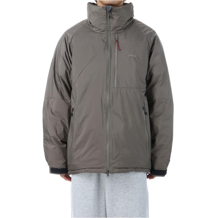 【P5倍 / SALE】AURORA TEX STAND COLLAR DOWN JACKET - M.GRAY (ND2441-1A002) NANGA(ナンガ) | 