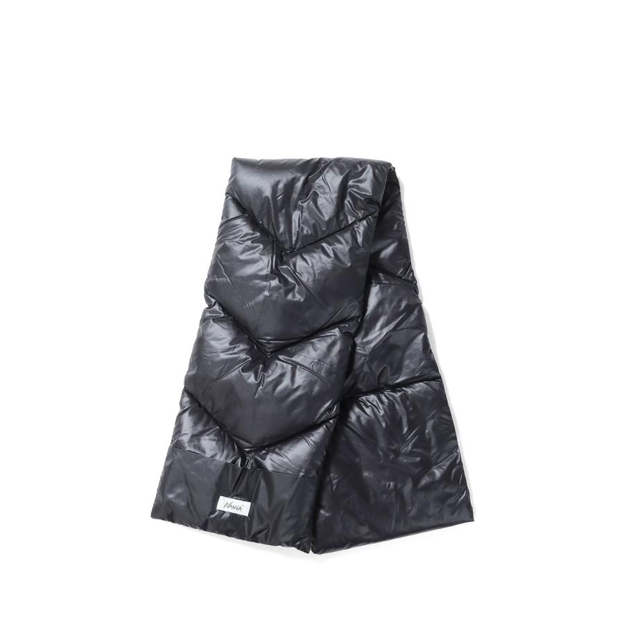 【P5倍】PORTABLE LIGHT DOWN MUFFLER(UNISEX) - BLACK (NA2243-3C301) NANGA(ナンガ) | 