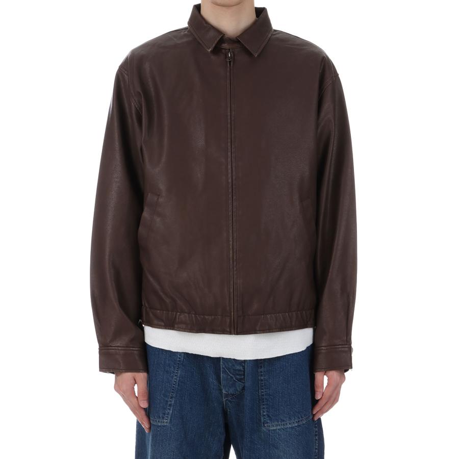 【P5倍 / SALE】Synthetic Leather Jacket - Vintage Brown (SD25F-JK03) SEDAN ALL PURPOSE(セダン オール パーパス) | 