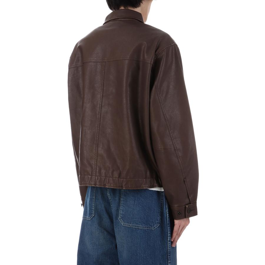 【P5倍 / SALE】Synthetic Leather Jacket - Vintage Brown (SD25F-JK03) SEDAN ALL PURPOSE(セダン オール パーパス) |  | 02