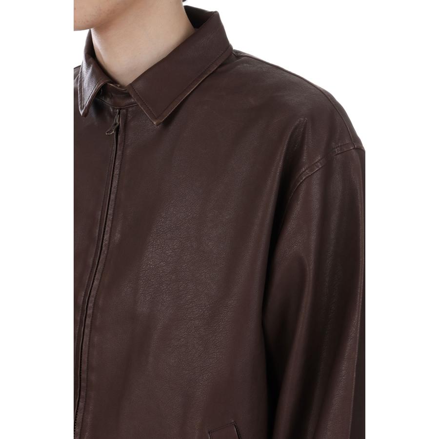 【P5倍 / SALE】Synthetic Leather Jacket - Vintage Brown (SD25F-JK03) SEDAN ALL PURPOSE(セダン オール パーパス) |  | 03