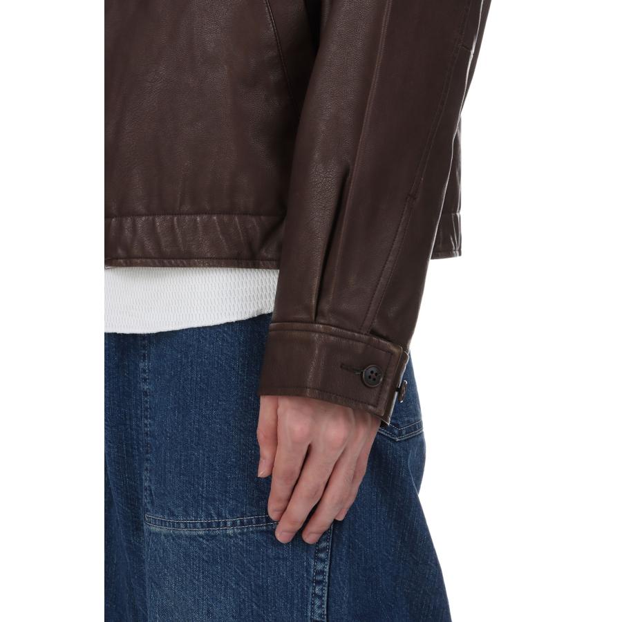 【P5倍 / SALE】Synthetic Leather Jacket - Vintage Brown (SD25F-JK03) SEDAN ALL PURPOSE(セダン オール パーパス) |  | 04