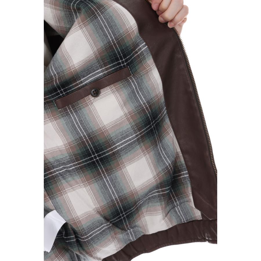 【P5倍 / SALE】Synthetic Leather Jacket - Vintage Brown (SD25F-JK03) SEDAN ALL PURPOSE(セダン オール パーパス) |  | 05