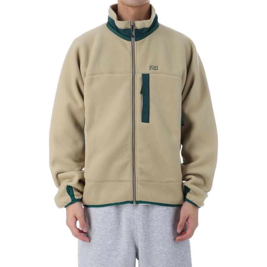 【P5倍 / SALE】Fleece Full Zip Jacket - Light Beige (SD25F-CT08) SEDAN ALL PURPOSE(セダン オール パーパス) | 