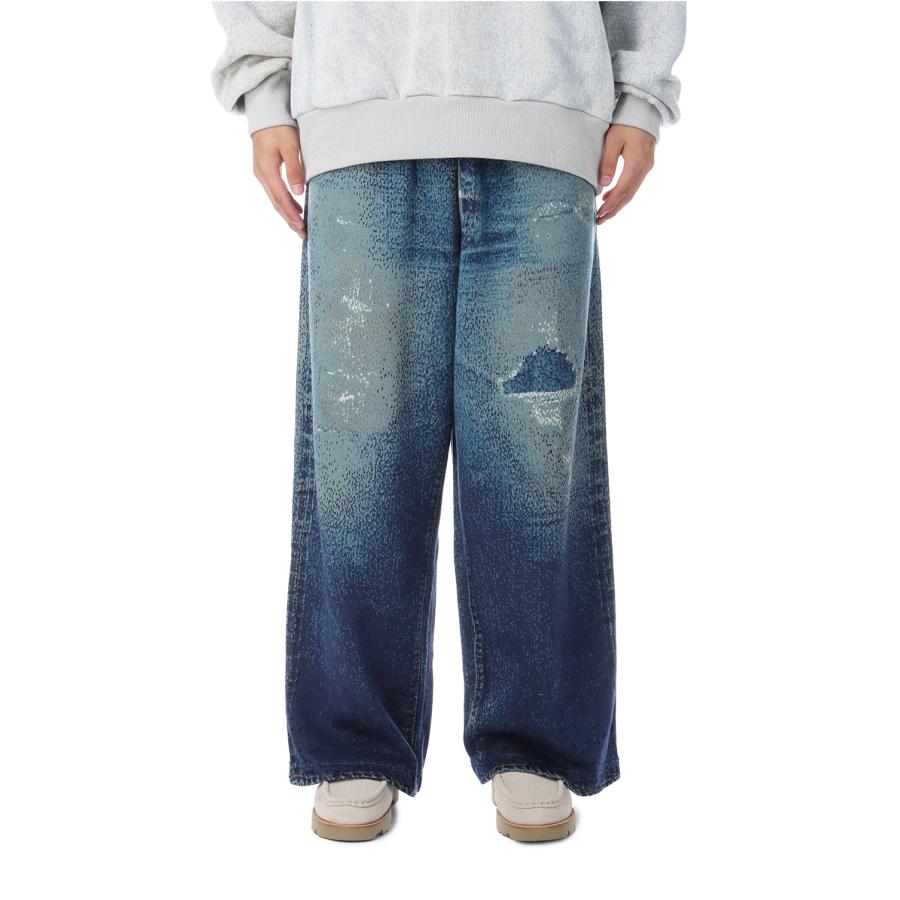 【P2倍】Knit Denim Pants - Navy (25-2303) TOLQ(トルク) | 