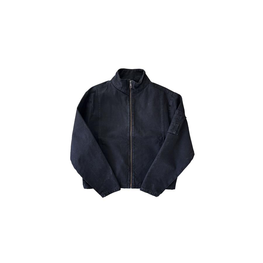 HIGH COLLAR CANVAS JACKET - BLACK (NM-0099-BL) NO MAINTENANCE(ノー メンテナンス) | 