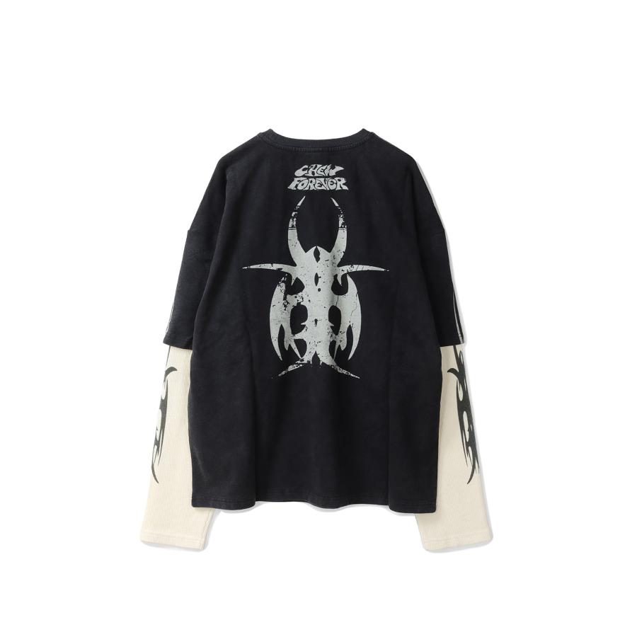 【P2倍】Roach Layered Longsleeve - Vintage Black/Cream (LS02) Chew Forever(チューフォーエバー) |  | 01