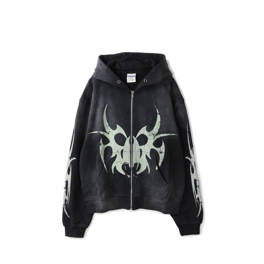 【SALE】Roach Zip Hooded Sweatshirt - Black (RHD03) Chew Forever(チューフォーエバー) | 