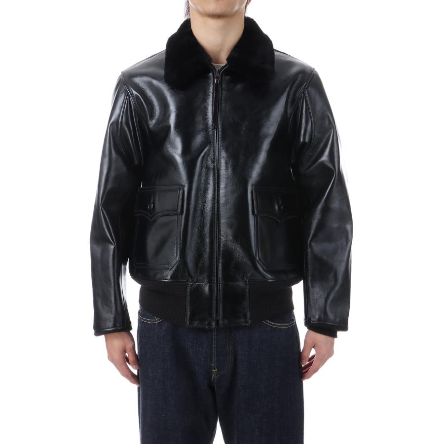 【P5倍】BLACK AN-J-3A  HORSE HIDE MODEL-WILLIAM GIBSON- (BR80655 ) BUZZ RICKSON'S(バズリクソンズ) | 