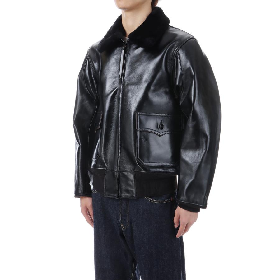 【P5倍】BLACK AN-J-3A  HORSE HIDE MODEL-WILLIAM GIBSON- (BR80655 ) BUZZ RICKSON'S(バズリクソンズ) |  | 01