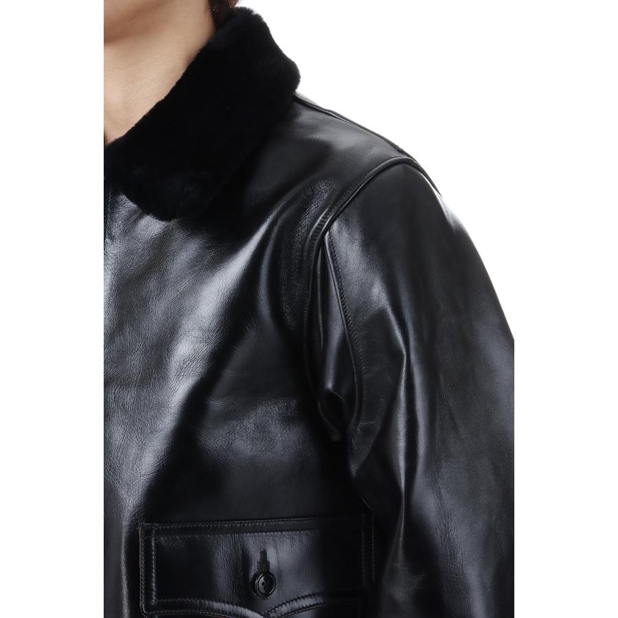 【P5倍】BLACK AN-J-3A  HORSE HIDE MODEL-WILLIAM GIBSON- (BR80655 ) BUZZ RICKSON'S(バズリクソンズ) |  | 04