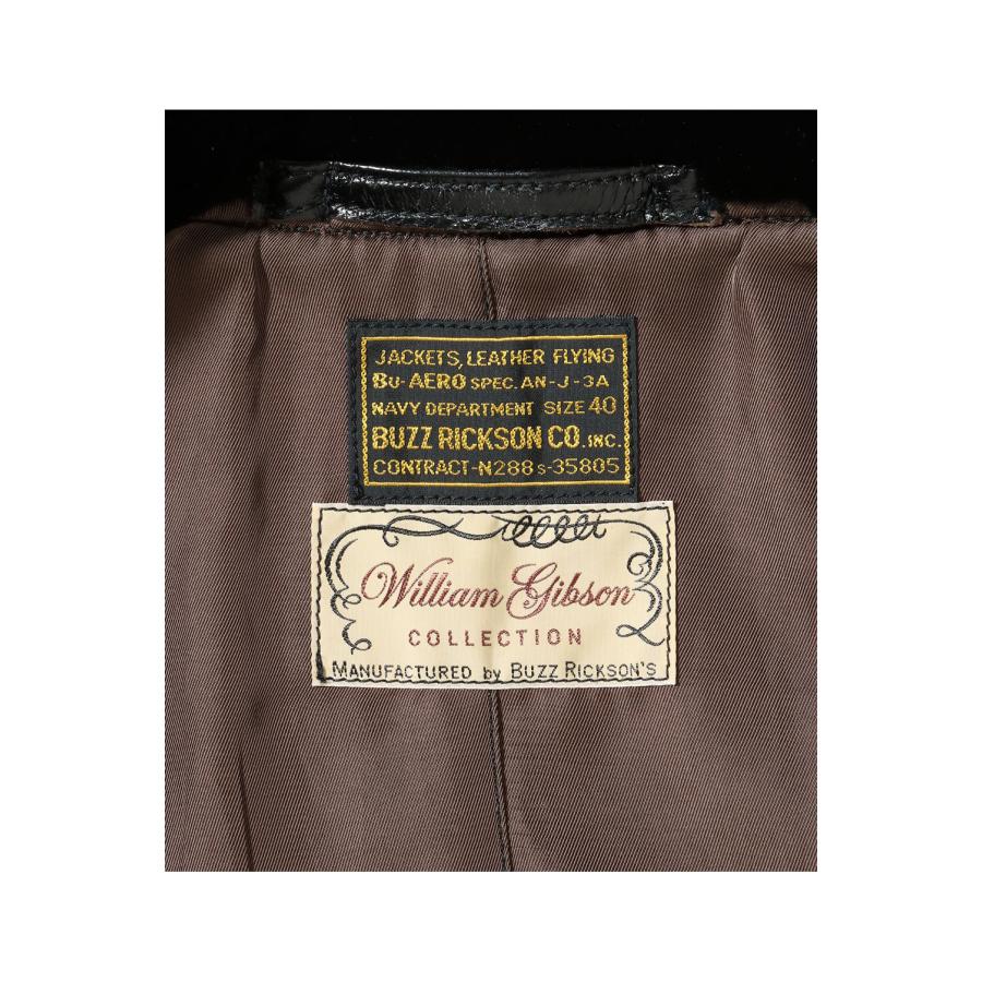 【P5倍】BLACK AN-J-3A  HORSE HIDE MODEL-WILLIAM GIBSON- (BR80655 ) BUZZ RICKSON'S(バズリクソンズ) |  | 08