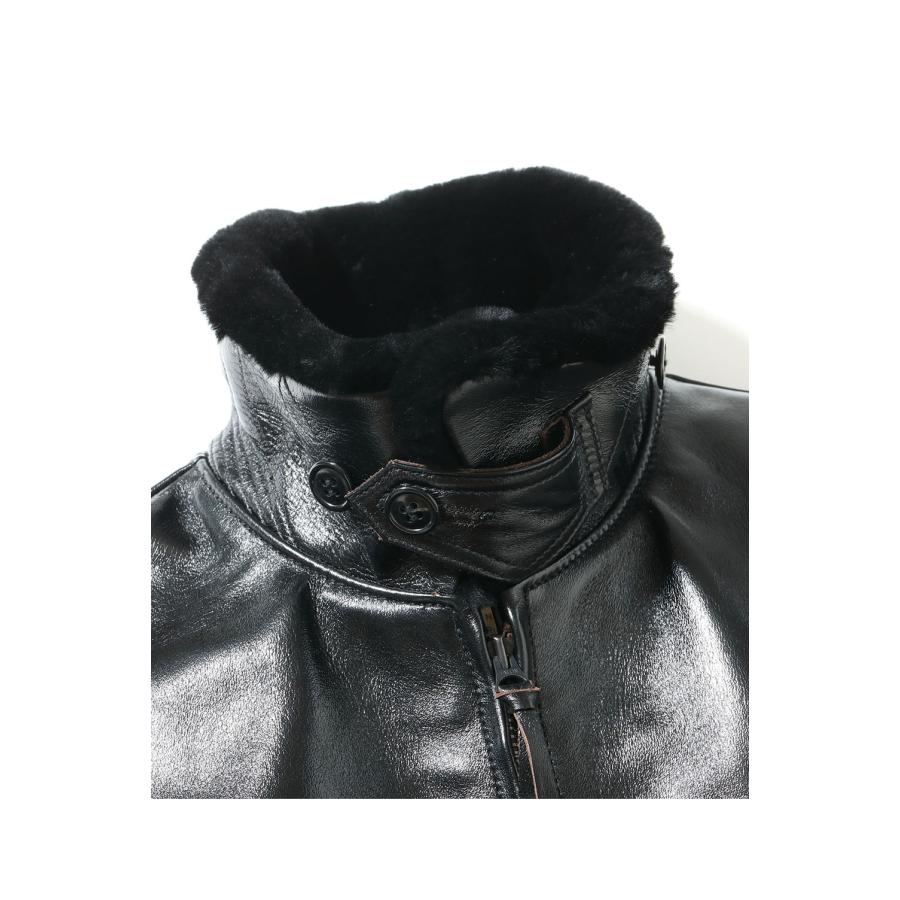 【P5倍】BLACK AN-J-3A  HORSE HIDE MODEL-WILLIAM GIBSON- (BR80655 ) BUZZ RICKSON'S(バズリクソンズ) |  | 09