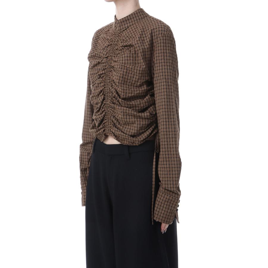 Checkgather Compact Blouse -BROWN(12520419) Todayful(トゥデイフル) | TODAYFUL | 04