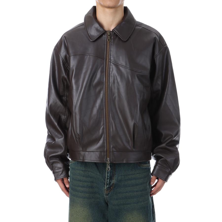 【P5倍】Debossed Wavy Jacket - Brown (DIMEFA252BRW) Dime(ダイム) |  | 02