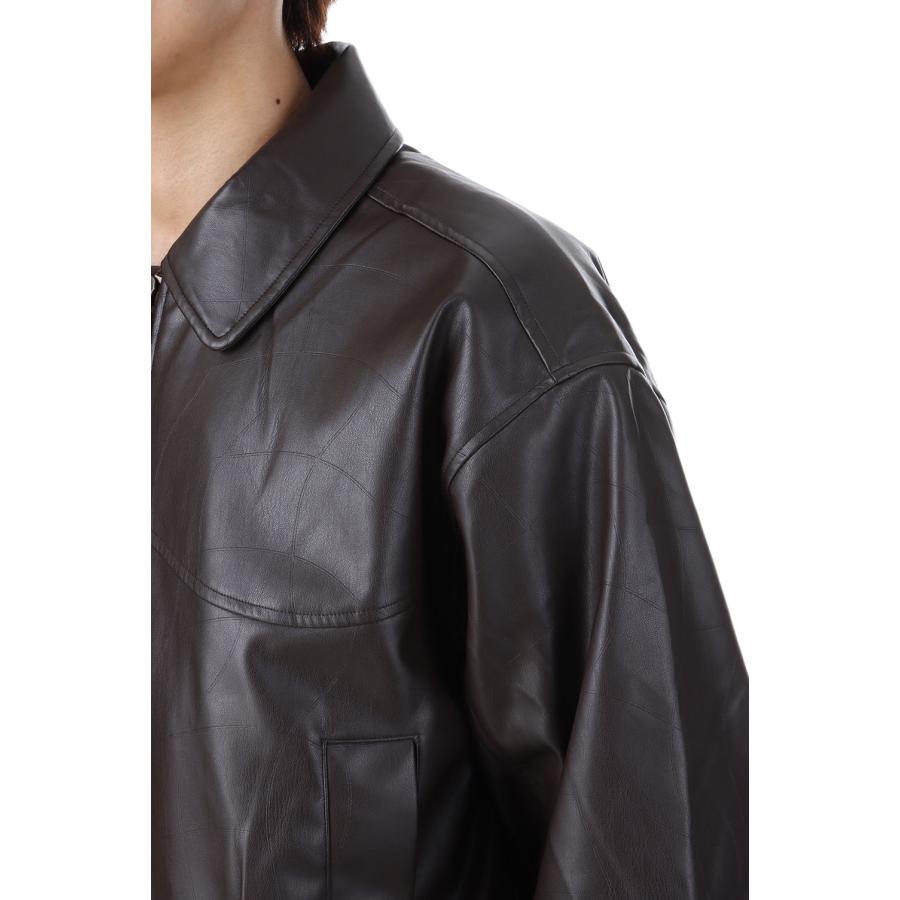 【P5倍】Debossed Wavy Jacket - Brown (DIMEFA252BRW) Dime(ダイム) |  | 05