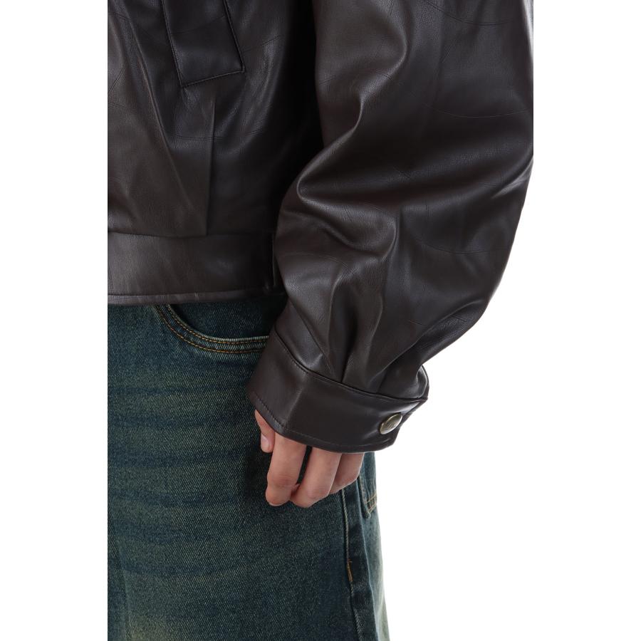 【P5倍】Debossed Wavy Jacket - Brown (DIMEFA252BRW) Dime(ダイム) |  | 06