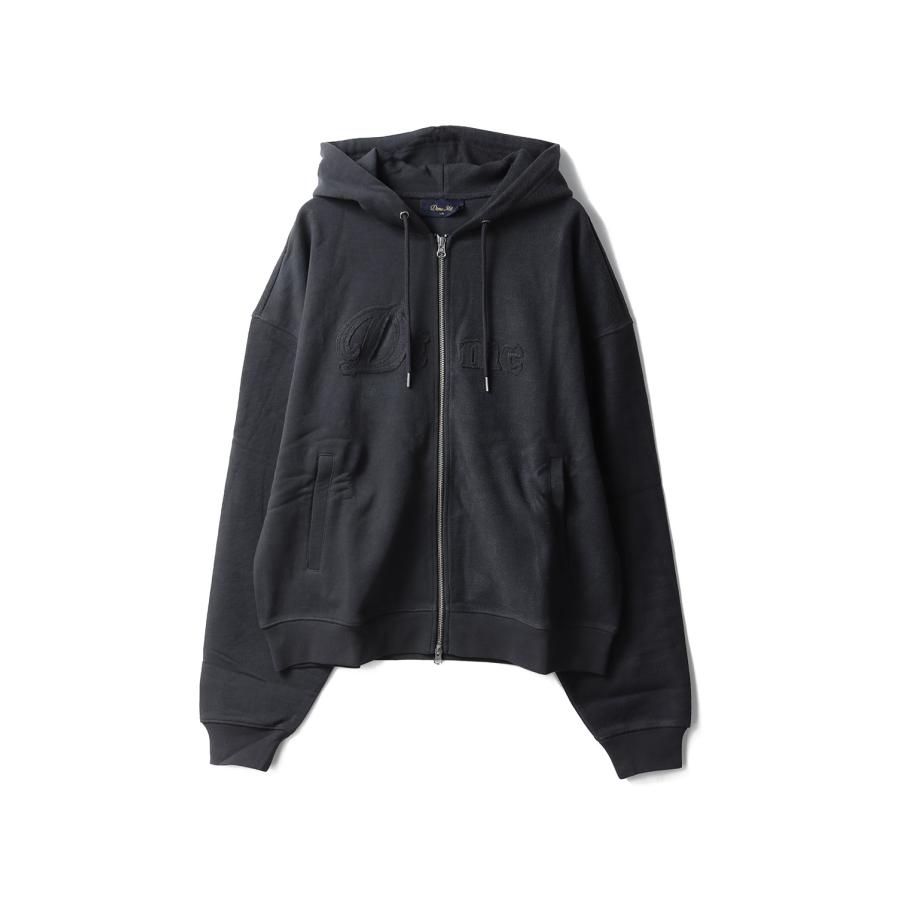 【P5倍】Reverse French Terry Zip Hoodie - Heather Black (DIMEFA259BLK) Dime(ダイム) | 