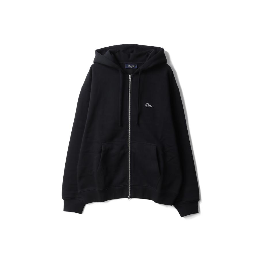 【P5倍】Cursive Zip Hoodie - Black (DIMEFA2573BLK) Dime(ダイム) | 