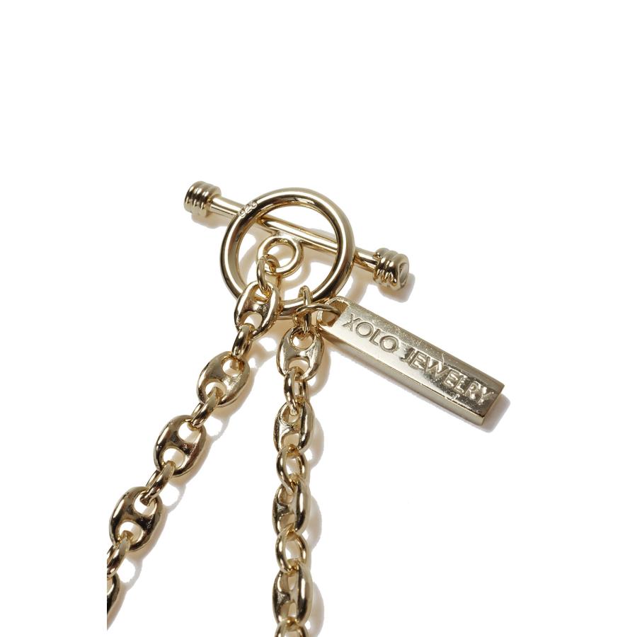 Caviar Link Necklace - Gold (XON044-50G) XOLO JEWELRY(ショロ