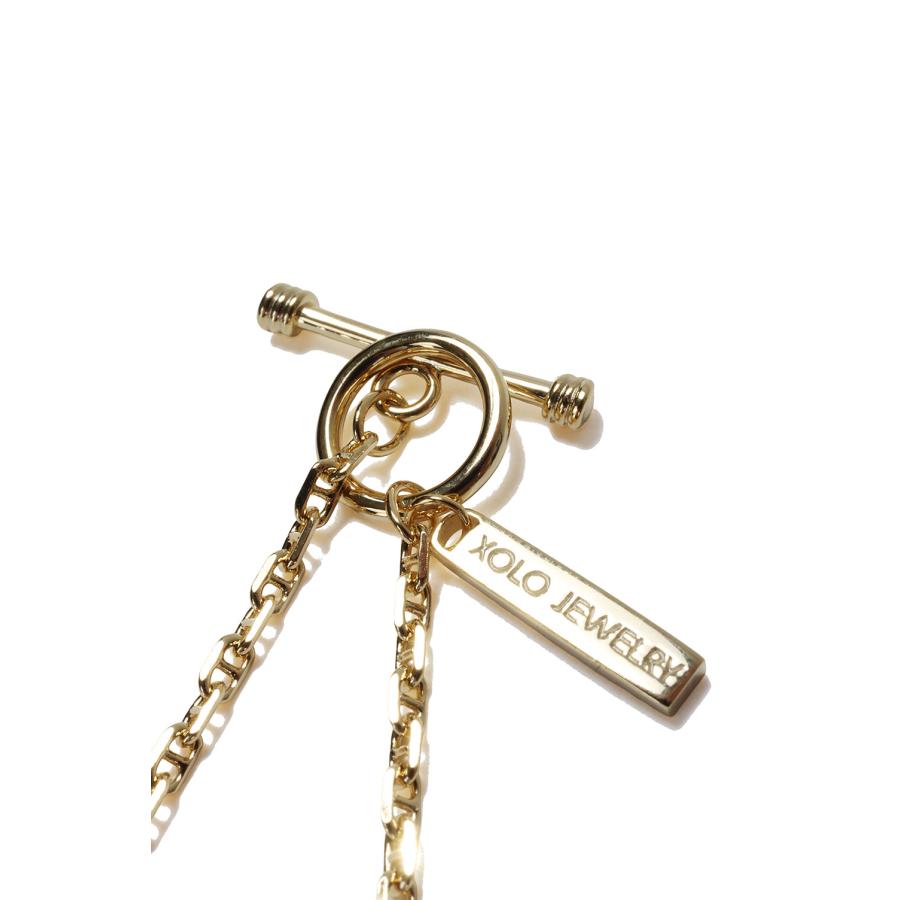 Tiny Solid Anchor Link Necklace - Gold (XON046-50G) XOLO JEWELRY