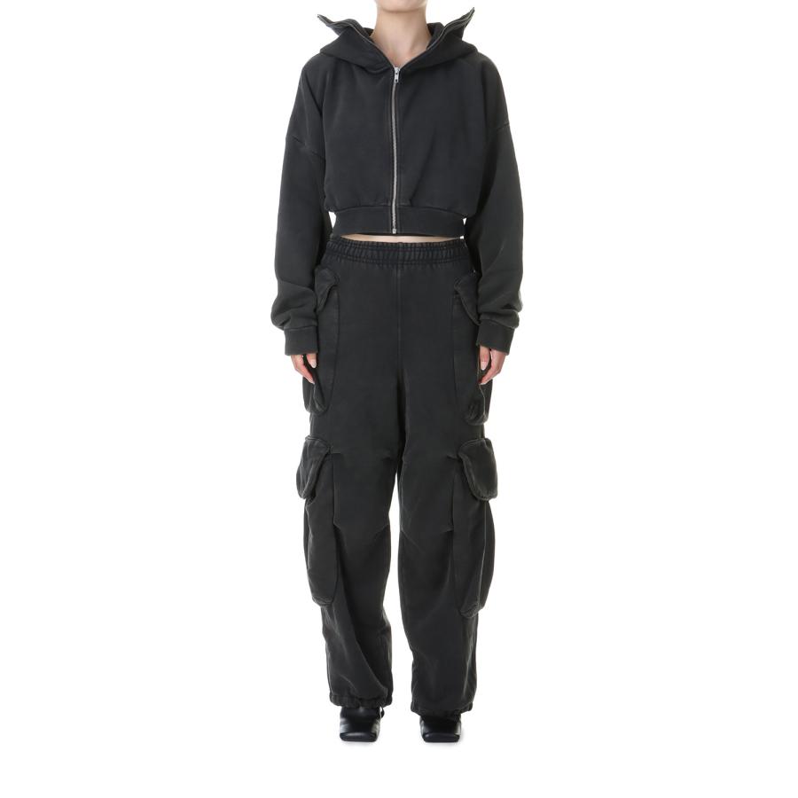 【P10倍】【SALE】CROPPED FULL ZIP / WASHED BLACK (ES2156WB) Entire Studios -Women-(エンタイア スタジオ) |  | 06